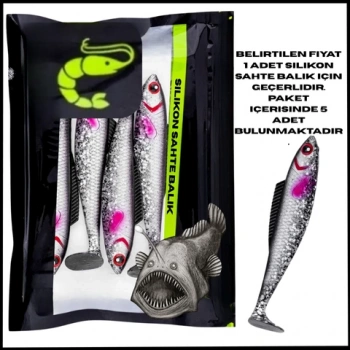 Uyguna-Yakala 4,5g 85mm - UV Boyalı - Silikon Sahte Balık - 1033-12