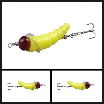 Uyguna-Yakala 2.5 Gr-4916-203 3.5 Cm Sarı Tırtıl-YEM.519