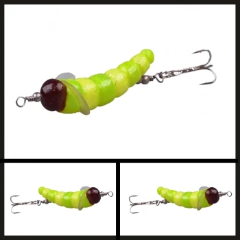 Uyguna-Yakala 2.5 Gr-3.5 Cm Yeşil-sarı Tırtıl-YEM.520