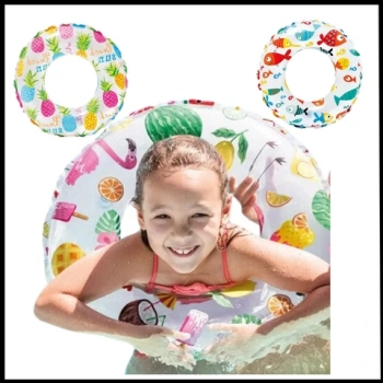 Uyguna-Yakala 51 cm- Desenli Çocuk Yüzme Simidi-İTL.040