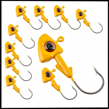 Uyguna-Yakala 6 gr - Sarı -Kurşunlu  Olta İğnesi Zoka -10 Adet ALA.261