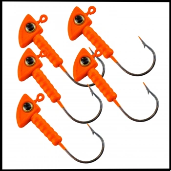 Uyguna-Yakala 6 gr -Turuncu  -Kurşunlu  Olta İğnesi Zoka -5 Adet ALA.240