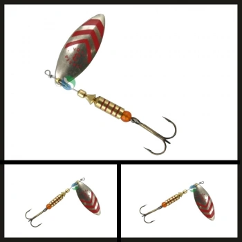 Uyguna-Yakala Gümüş/kırmızı No:3 Lungo Sergente Döner Kaşık-KAŞ.205