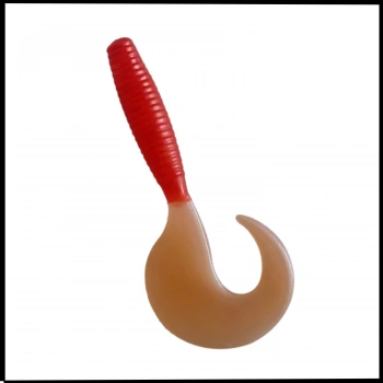 Uyguna-Yakala 6.5 cm Kırmızı-Beyaz Silikon Kurt -YEM.705