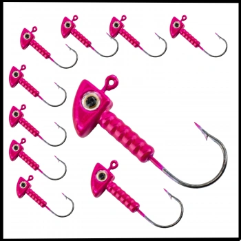 Uyguna-Yakala  7 Gr - Pembe -Kurşunlu  Olta İğnesi Zoka -10 Adet ALA.237