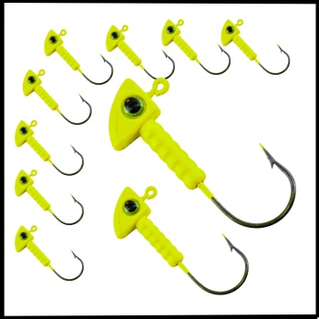 Uyguna-Yakala 8 Gr - Açık Yeşil -Kurşunlu  Olta İğnesi Zoka -10 Adet ALA.227