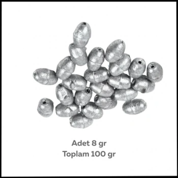 Uyguna-Yakala-8 Gram-100 Gr Paket-Kıstırma Zeytin Gezer Olta Kurşunu-SUN.099