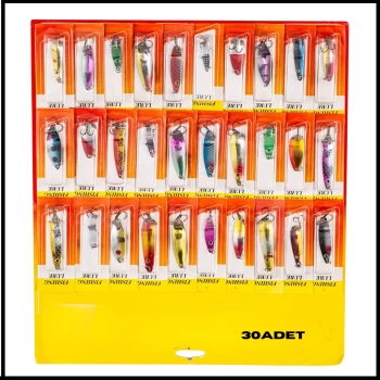 Uyguna-Yakala Alabalık/Turna/Levrek 30lu Olta Kaşığı Seti-KAS.721