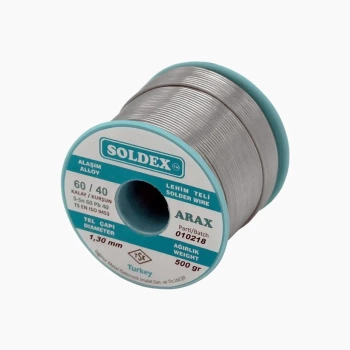 Uyguna-Yakala Arax 60-40 Lehim Teli 500 Gr 1 mm - Sn:60 / Pb:40
