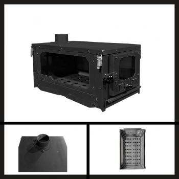 Uyguna-Yakala (arg-004) Siyah Konteyner Ve Kamp Sobası Argeus-YKT.183