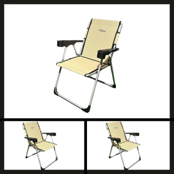 Uyguna-Yakala Sahra (a-12) Argeus Rock Katlanabilir Kamp Sandalyesi Bardaklı-TAB.088