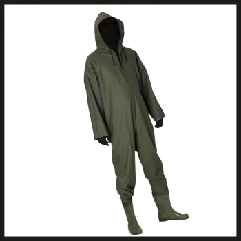 Uyguna-Yakala Arısan Kapşonlu Çizmeli Boy Tulum