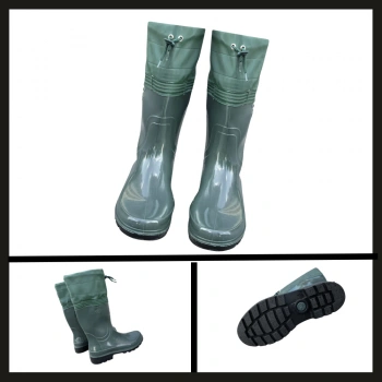 Uyguna-Yakala Arısan Konçlu Su Geçirmez Lastik Çizme