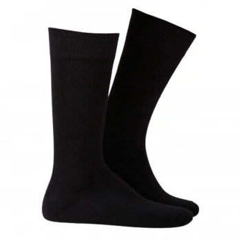 Uyguna-Yakala Bambu Çorap - Thermoform - Siyah