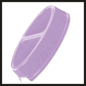 Uyguna-Yakala Lila Çiftli Oval Kedi/köpek Küçük Mama Kabı-EVCL.010