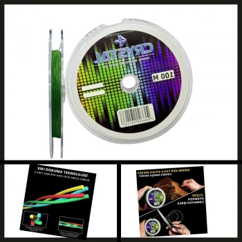 Uyguna-Yakala 4 Kat 0.45 Mm 100 Mt Crystal Hdpe Nano İpek Misina-PO.150