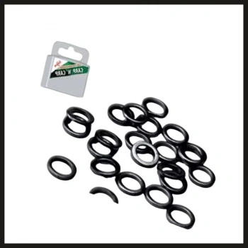 Uyguna-Yakala (25pcs) Round Rig Rings 2 Mm, Matte Black-OOM.056