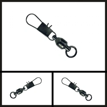 Uyguna-Yakala Siyah No: 0 (10lu) Klipsli Bilyeli Fırdöndü-DON.009