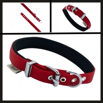 Uyguna-Yakala Kırmızı 2.0*35-40 Cm  Dokuma Boyun Tasması-SMA.328