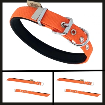 Uyguna-Yakala Turuncu 2.0*35-40 Cm  Dokuma Boyun Tasması-SMA.332