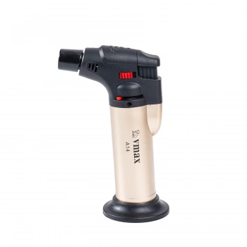 Uyguna-Yakala Doldurulabilir Pürmüz Çakmak - Torch - Metal Başlıklı - A14 - Gold