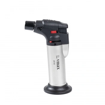 Uyguna-Yakala Doldurulabilir Pürmüz Çakmak - Torch - Metal Başlıklı - A14 - Gri