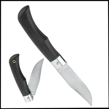 Uyguna-Yakala El Yapımı - Siyah Katlanır Cep Çakısı - CAK.583