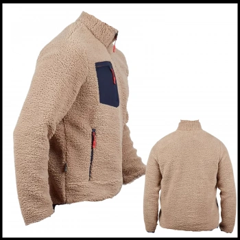 Uyguna-Yakala Erkek Polar Mont Vizon-KAB.705