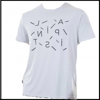 Uyguna-Yakala Erkek T-Shirt Beyaz-612-B