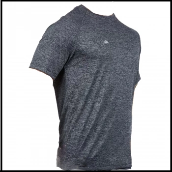 Uyguna-Yakala Erkek T-Shirt Gri-510-G