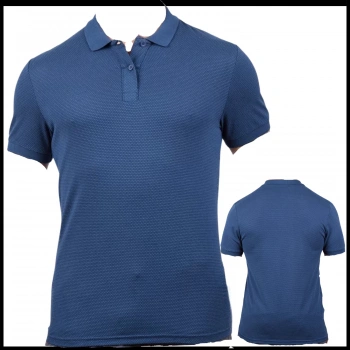 Uyguna-Yakala Erkek T-shirt Indigo -SH.428