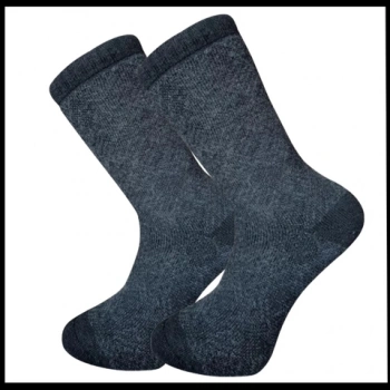 Uyguna-Yakala Eskimo - Antrasit - Kuzu Yünü Havlu Erkek Çorabı - RAP.393