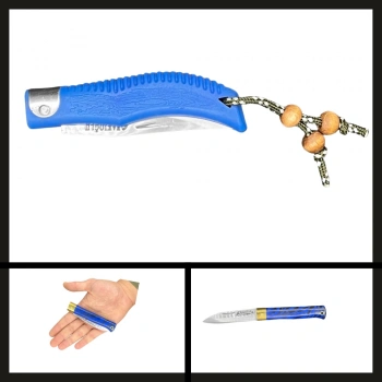 Uyguna-Yakala Mavi Kamuflaj Büyük Cep Çakısı-CAK.487