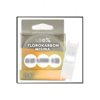 Uyguna-Yakala 25 mt - 0,23mm -4 Kg Florokarbon Lider Misina - INA.102