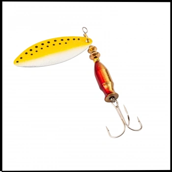 Uyguna-Yakala Gökkuşağı Sarı - No:3/24GR Turna Levrek Alabalık Döner Olta Kaşık - KAŞ.999-24G