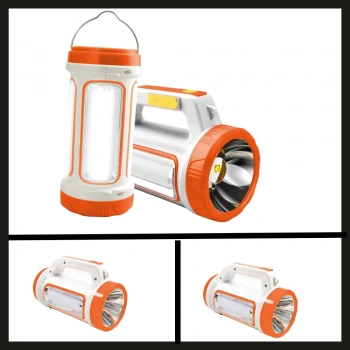 Uyguna-Yakala 3 W (projektör) Turuncu Solar&şarjlı El Feneri-NER.397