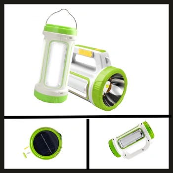 Uyguna-Yakala 3 W (projektör) Yeşil Gold Police Solar&şarjlı El Feneri-NER.399