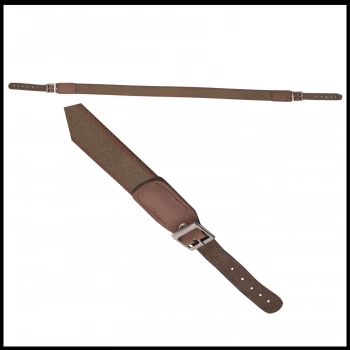 Uyguna-Yakala  Haki/Kahverengi Tüfek Askı Kayışı Lastik - 047-H