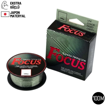 Uyguna-Yakala Hayalet Olta Misinası - Focus - 100 Metre - Ekstra Güçlü - 0.35mm - Japon Materyal