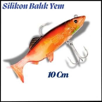 Uyguna-Yakala  İğneli 10 Cm Silikon Balık-EM.245