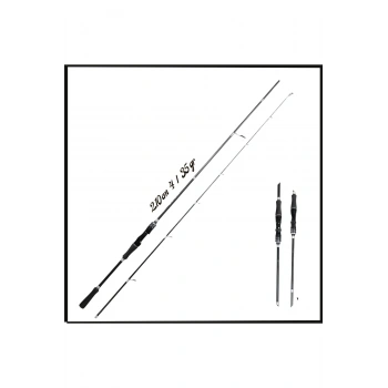 Uyguna-Yakala 210cm 4/35 gr İki Parça Spin Olta Kamışı - MS.086