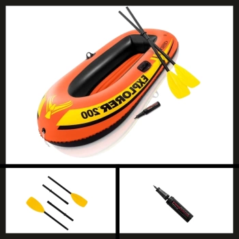 Uyguna-Yakala Intex Explorer 300 Şişme Bot Set 211*117*41 (58332)