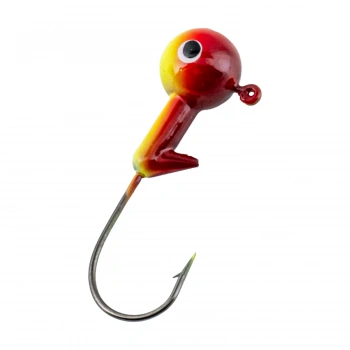 Uyguna-Yakala Jighead - Zoka - Kurşunlu Olta İğnesi - (XH-A 02) - Sarı Kırmızı - 21 Gr