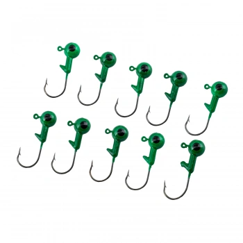 Uyguna-Yakala Jighead - Zoka - Kurşunlu Olta İğnesi - (XH-A 02) - Yeşil - 8 Gr - 10 Adet