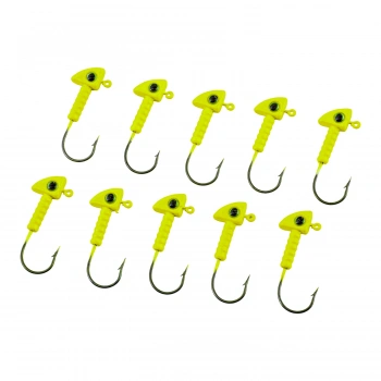 Uyguna-Yakala Jighead - Zoka - Kurşunlu Olta İğnesi - (XH-A 06) - Açık Yeşil - 7 Gr - 10 Adet