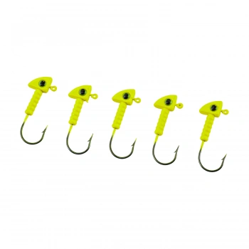Uyguna-Yakala Jighead - Zoka - Kurşunlu Olta İğnesi - (XH-A 06) - Açık Yeşil - 8 Gr - 5 Adet