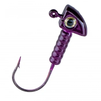 Uyguna-Yakala Jighead - Zoka - Kurşunlu Olta İğnesi - (XH-A 06) - Mor - 7 Gr