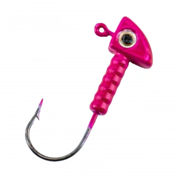 Uyguna-Yakala Jighead - Zoka - Kurşunlu Olta İğnesi - (XH-A 06) - Pembe - 7 Gr