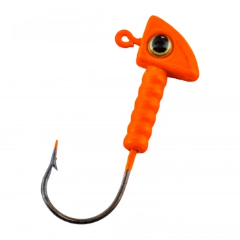 Uyguna-Yakala Jighead - Zoka - Kurşunlu Olta İğnesi - (XH-A 06) - Turuncu - 6 gr