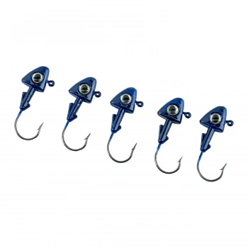 Uyguna-Yakala Jighead - Zoka - Kurşunlu Olta İğnesi - (XH-A 07) - Mavi - 6 Gr - 5 Adet